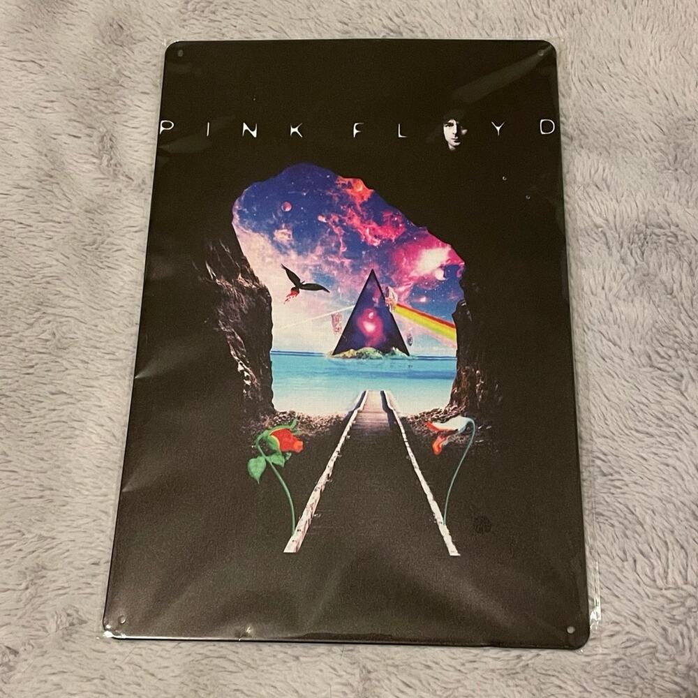 Pink Floyd Collage Of Elements From Multiple Album Covers ~ 8” x 12” Metal Sign